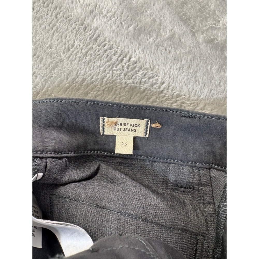 Madewell Black Mid-Rise Kick Out Jeans Size 26 - Picture 3 of 8